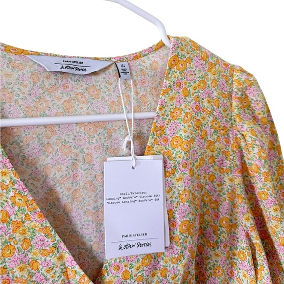 & Other Stories NEW Yellow Zora Mini Dress - Picture 5 of 6